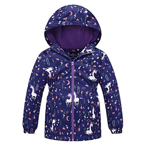 Daysskk Outdoorjacke Madchen Regenjacke Madchen Gefüttert 146-152 Softshelljacke Kinder Madchen Wasserdicht Regenjacke Madchen Winter Übergangsjacke Madchen Gefütterte Wanderjacke Madchen Blau von Daysskk