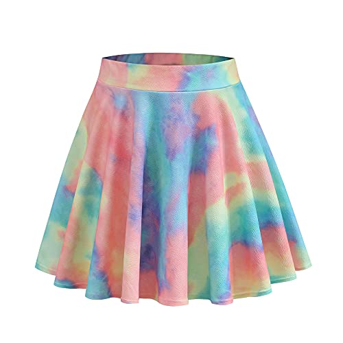 Daysskk Sport Rock Bunt Damen Minirock Falten Basic Rock Damen Faltenrock Mini Skaterrock Falten Tennisrock Damen Sommerrock Damen L von Daysskk