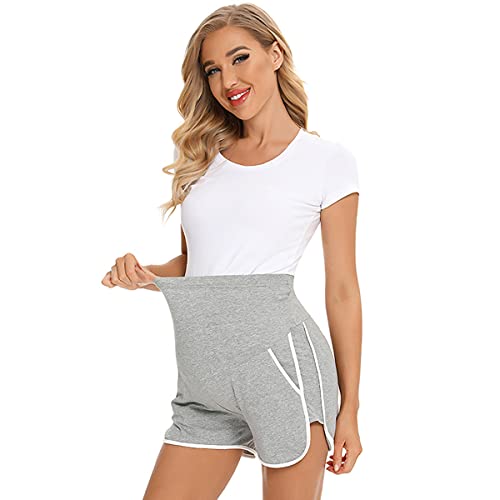 Daysskk Umstandsshorts Damen Sommer Schwangerschaft Shorts Damen Umstandshose Kurz Yogahsoe Laufshorts für Schwangere M von Daysskk