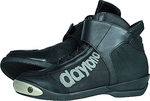 Daytona Boots Motorradschuhe, Motorradstiefel kurz AC Pro Stiefel schwarz 43, Herren, Sportler, Ganzjährig, Leder von Daytona