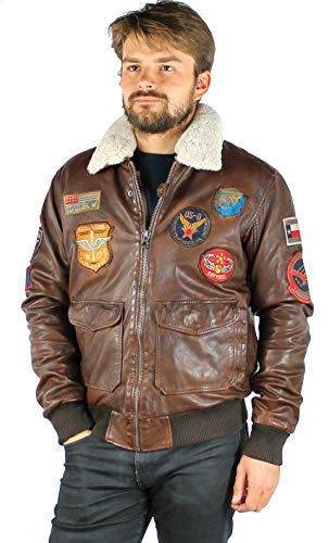 Daytona Mythic Lederjacke, braun, L von Daytona