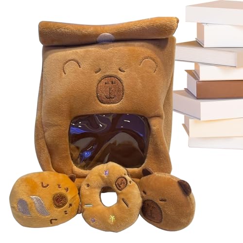 Dayysiuy Capybara Kuscheltier, Cartoon Wechseltasche, Weiche Tragetasche für Kleingeld Kinder Erwachsene Jugendliche Reise Kinderzimmer Spielzeit Auto Wohnkultur von Dayysiuy