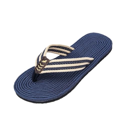 Dazengzeng Duschschuhe, Atmungsaktive Flip-Flops for Herren – leichte Strandsandalen for Spaziergänge im Sommer im Freien(Blue,40 EU) von Dazengzeng
