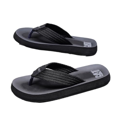 Dazengzeng Duschschuhe, Atmungsaktive Herrensandalen im britischen Stil for Strand und Freizeit(Black,41 EU) von Dazengzeng