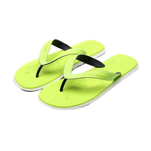 Dazengzeng Duschschuhe, EVA-Flip-Flops for Herren im Sommer – weiche Strandsandalen for den Außenbereich(Green,41 EU) von Dazengzeng