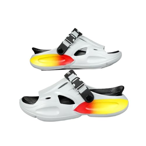 Dazengzeng Duschschuhe, Herren-Sandalen mit dicker Sohle for den Sommer im Freien(Black,41 EU) von Dazengzeng