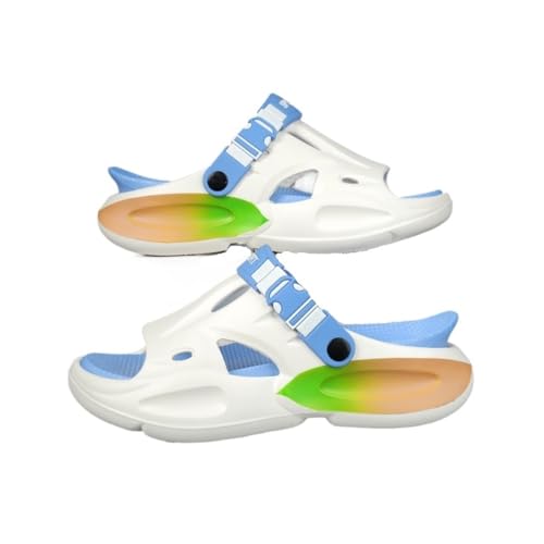 Dazengzeng Duschschuhe, Herren-Sandalen mit dicker Sohle for den Sommer im Freien(Blue,42 EU) von Dazengzeng