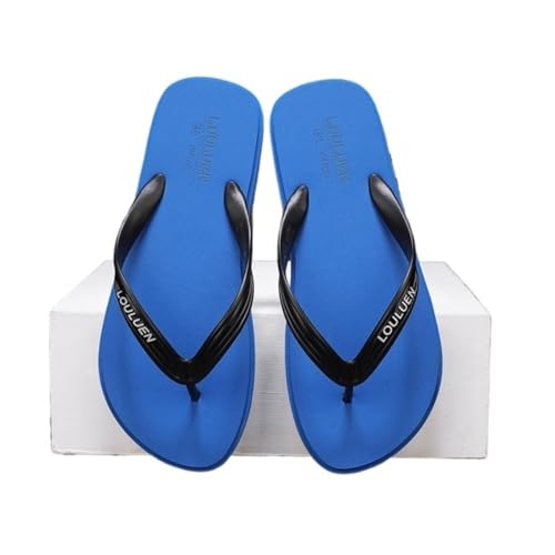 Dazengzeng Duschschuhe, Sommer-Flip-Flops for Herren – atmungsaktive Outdoor-Sandalen for die Freizeit(Blue,42 EU) von Dazengzeng