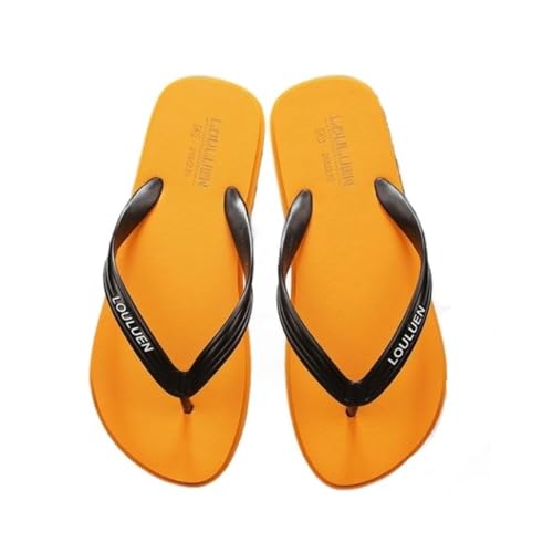Dazengzeng Duschschuhe, Sommer-Flip-Flops for Herren – atmungsaktive Outdoor-Sandalen for die Freizeit(Yellow,41 EU) von Dazengzeng