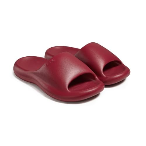 Dazengzeng Hausschuhe Damen EVA-Badesandalen-Hausschuhe - Trockene Badeschuhe for den Innenbereich(Red,37 EU) von Dazengzeng