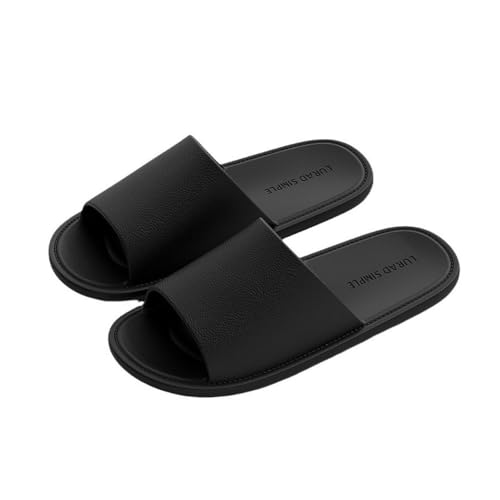Dazengzeng Hausschuhe Damen-Sandalen-Hausschuhe for den Sommer – leichte for das Badezimmer(Black,3EU) von Dazengzeng