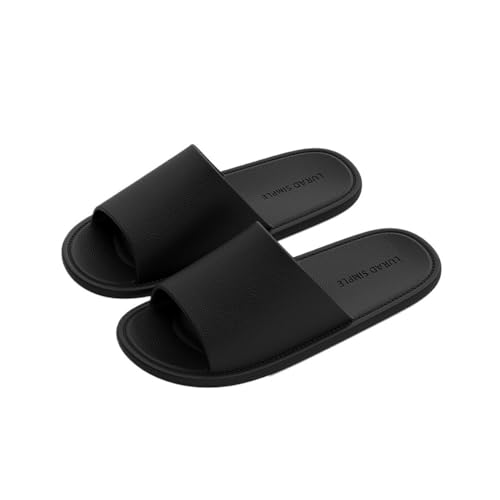 Dazengzeng Hausschuhe Faltbare EVA-Badeschuhe for Zuhause und unterwegs, Unisex, leicht und bequem(Black,36 EU) von Dazengzeng