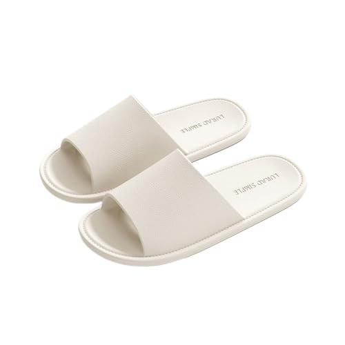 Dazengzeng Hausschuhe Faltbare EVA-Badeschuhe for Zuhause und unterwegs, Unisex, leicht und bequem(White,38 EU) von Dazengzeng