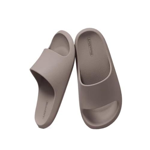 Dazengzeng Hausschuhe Herren EVA Badeschuhe - Sommer Indoor Haus Sandalen Komfort(Khaki,3EU) von Dazengzeng