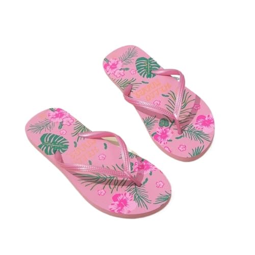Duschschuhe, Bequeme Flip-Flops for Damen for Strand & Zuhause – Leichte Sandalen(Rosered,36 EU) von Dazengzeng