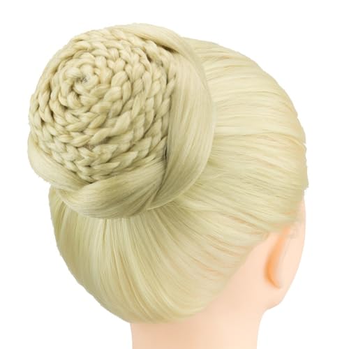 Haarknoten, Geflochtener Kunsthaarknoten for Frauen – Hochsteckfrisur for Hochzeit und Tanz(Dirty Blonde) von Dazengzeng