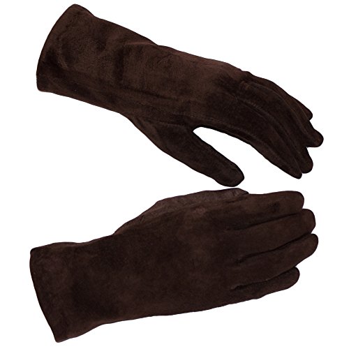 Dazoriginal Lederhandschuhe Wildleder Handschuhe Damen Winterhandschuhe EINWEG von Dazoriginal