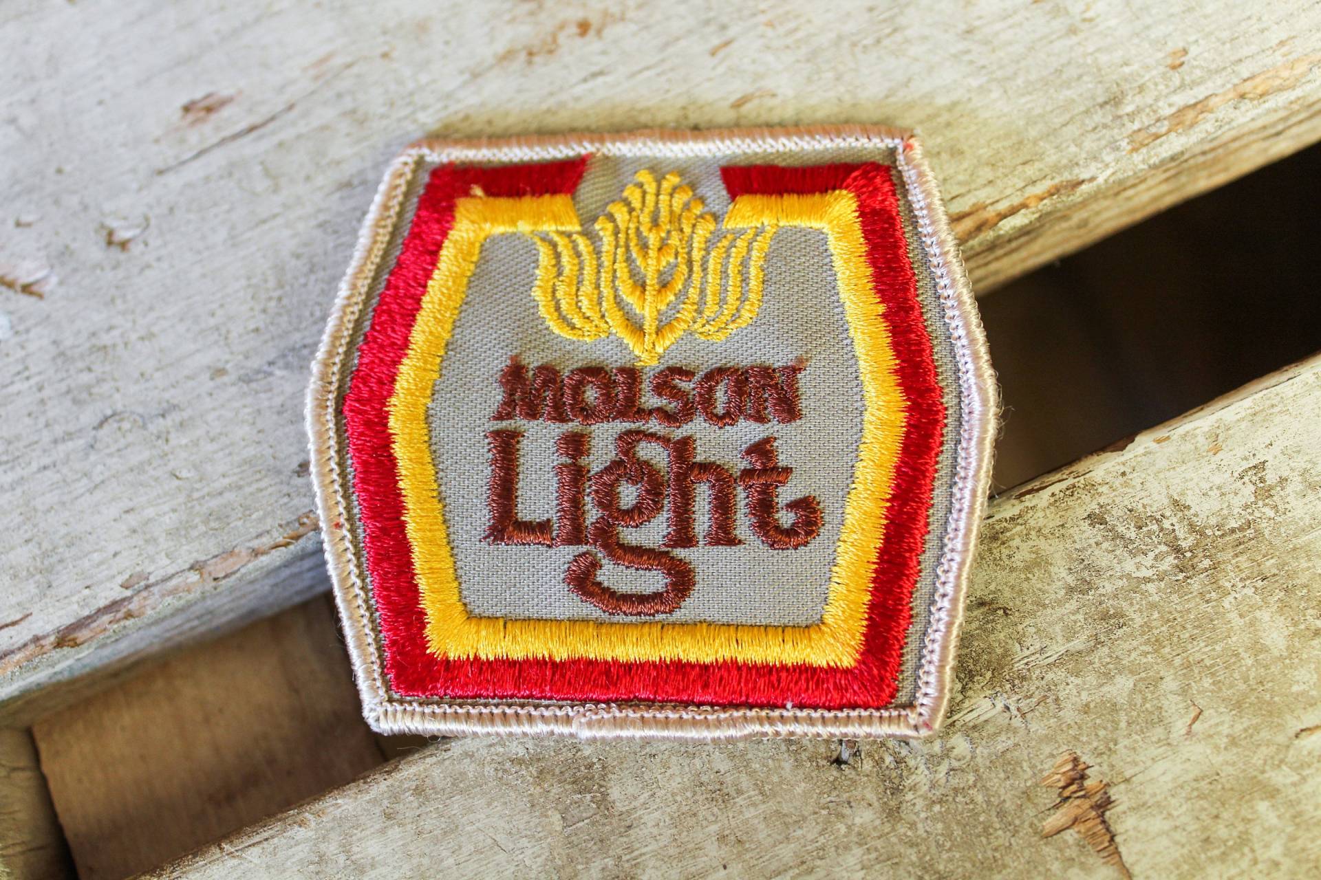 Vintage 1980Er Patch - "Molson Canadian' Light Beer Aufnäher Zum Aufbügeln von DazyChainVintage