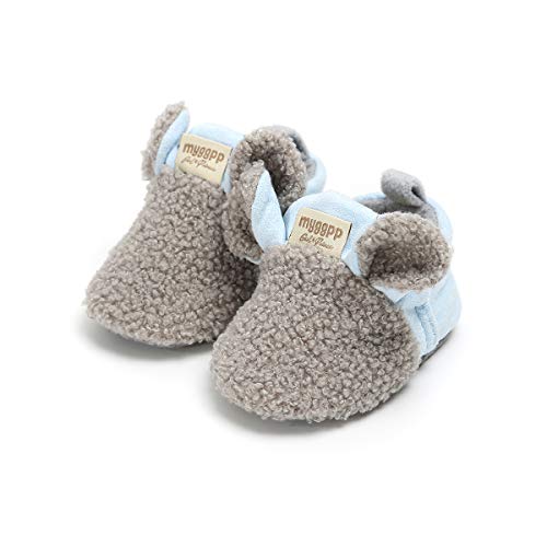 Dazzerake Babyschuhe für Jungen, Mädchen, 0 – 18 Monate, rutschfest, Schaf-Form, Babyschuhe, Winter, grau, 12-18 Monate Dazzerake Babyschuhe für Jungen, Mädchen, 0 – 18 Monate, rutschfest, Schaf-Form, Babyschuhe, Winter, grau, 12-18 Monate von Dazzerake