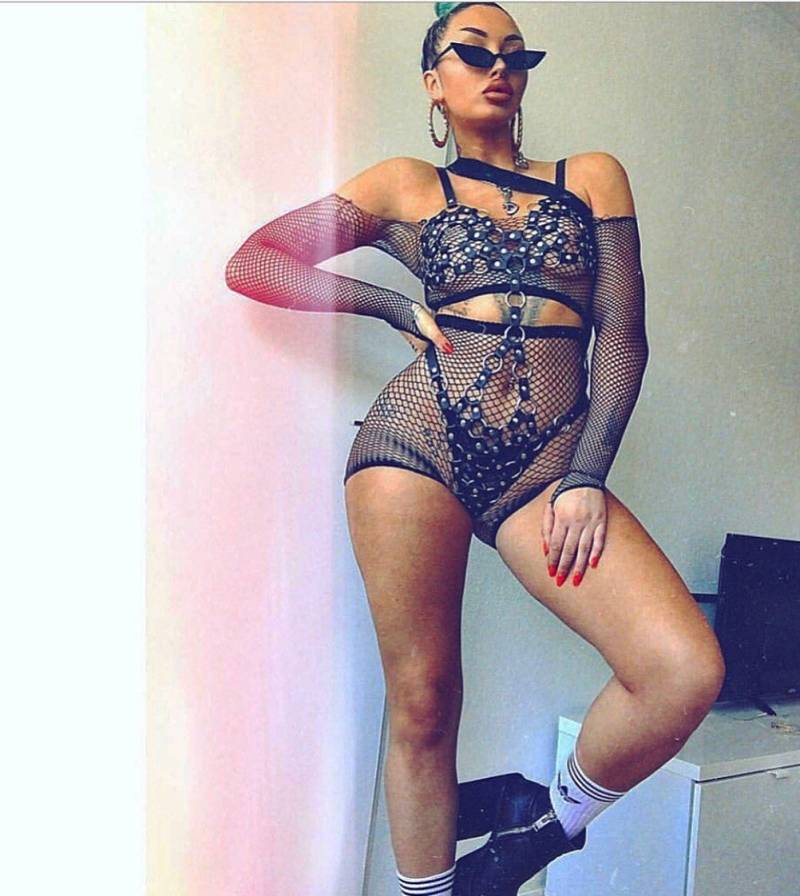 Silber O Ring Schwarz Kunstleder Ausschnitt Body von DazzleDesignsLDN