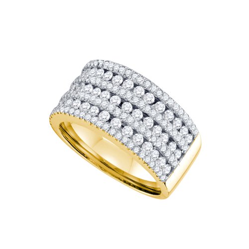 Damenband, 1 1/2 Karat Diamant, Gelbgold, Diamant, Gelbgold, Diamant Damenband, 1 1/2 Karat Diamant, Gelbgold, Diamant, Gelbgold, Diamant von DazzlingRock Collection