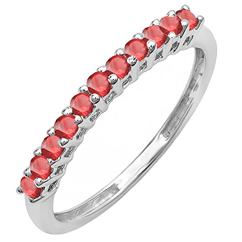Dazzlingrock Collection 10 Karat runder Edelstein für Damen, Jahrestag, Hochzeit, stapelbar, Weißgold, künstlicher Rubin, Gold, Rubin, Künstlicher Rubin, Gold, Rubin Dazzlingrock Collection 10 Karat runder Edelstein für Damen, Jahrestag, Hochzeit, stapelbar, Weißgold, künstlicher Rubin, Gold, Rubin, Künstlicher Rubin, Gold, Rubin von DazzlingRock Collection