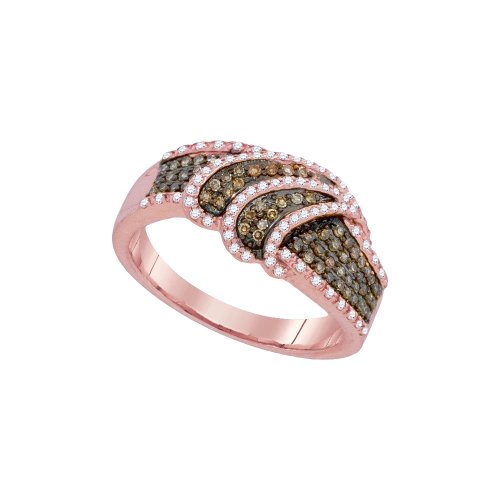 Dazzlingrock Collection Cognac-Diamantring, 1/2 Gesamtkaratgewicht, Roségold, Diamant, Roségold, Diamant Dazzlingrock Collection Cognac-Diamantring, 1/2 Gesamtkaratgewicht, Roségold, Diamant, Roségold, Diamant von DazzlingRock Collection