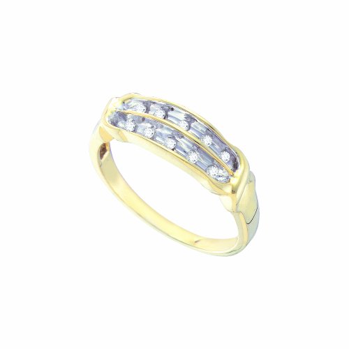 Diamantband für Damen, 1/8 Karatgewicht, Gelbgold, Diamant, Gelbgold, Diamant Diamantband für Damen, 1/8 Karatgewicht, Gelbgold, Diamant, Gelbgold, Diamant von DazzlingRock Collection
