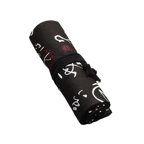 Dcaknri 24.12.36/48/72 Löcher Löcher Canvas Pen Roll Bleistift Hülle Wrap Holder Wrap Organizer Für Studenten Künstler von Dcaknri