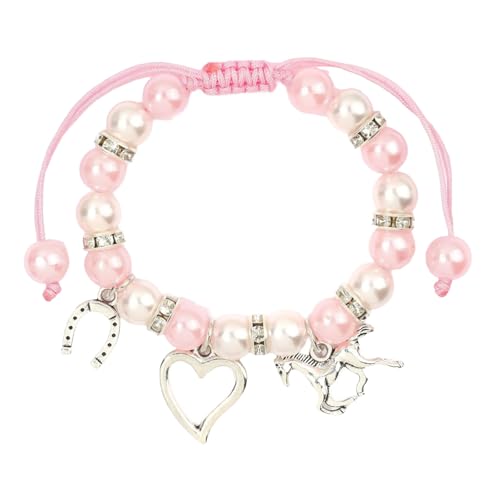 Dcaknri Einstellbarer Sternelfs Charme Mit Kunstperlen Leichten Schmuck Für Frauen Für Tägliche Und Party Verschleiß Verstellbares Perlenarmband von Dcaknri