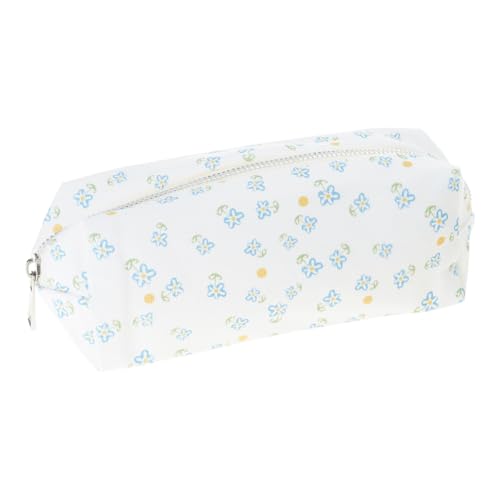 Dcaknri Federmäppchen mit Schleifen, praktische Tasche, großes Fassungsvermögen, für Stifte, Make-up, ästhetische Organizer, Beutel, Schleifen, Make-up-Tasche, große Kapazität, Kleines Blau von Dcaknri