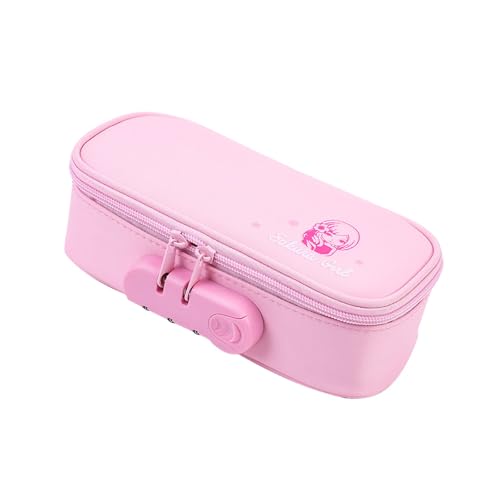 Dcaknri Federmäppchen mit hoher Kapazität, 4 Abschnitte, Segeltuch, Stifttasche mit Kombination, tragbarer Stift-Organizer, Reise-Kosmetik, Schule, Bleistift, a von Dcaknri