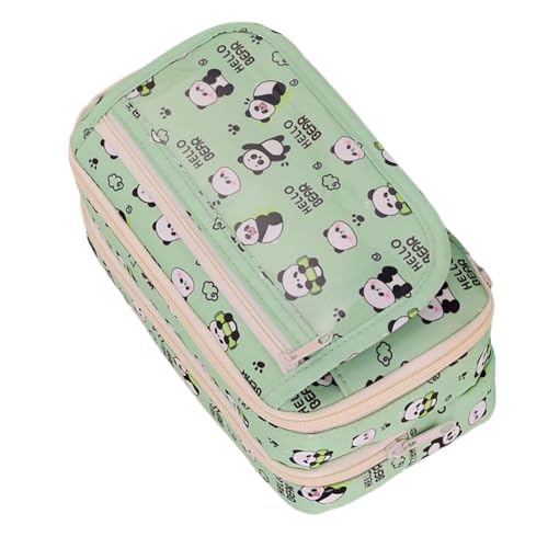 Dcaknri Große Bleistiftkoffer Reißverschlüsse Bleistiftbeutel Tragbare Stiftorganisatoren Aufbewahrungstasche Reise Make Up Beutel Für Student Cartoon Stiftkiste Für Frauen von Dcaknri