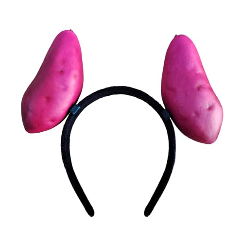 Dcaknri Kreatives doppelköpfiges Obst-/Gemüse-Stirnband für Kinder, Jugendliche und modebegeisterte Erwachsene für Partys von Dcaknri