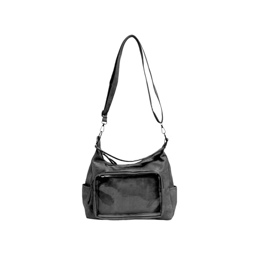 Dcaknri Mehrzweck Retro PU Umhängetasche Transparente Handheld Crossbody Tasche Für Arbeit Oder Täglich von Dcaknri