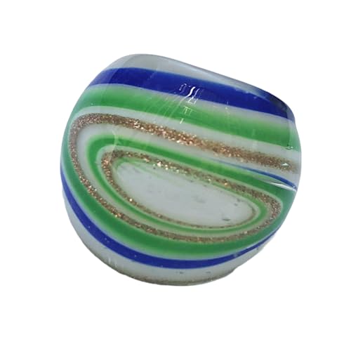 Dcaknri Stilvolle Ethnisch Inspirierte Glasringe Komplizierte Drahtblumenblumen Tragbarer Komfort Tragen Nachhaltige Glasringe von Dcaknri