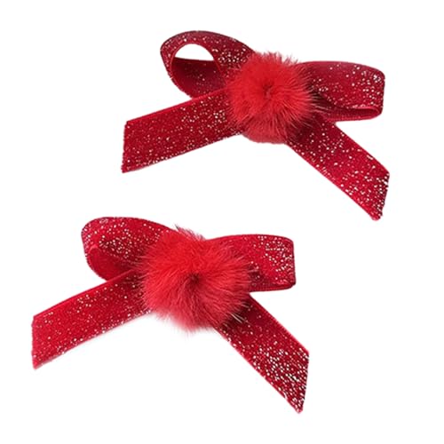 Haarspangen mit süßer Schleife, 2 Stück, faule Plaids, Haarnadel, Entenschnabel, Haarspangen für Damen, seitlicher Pony, Haarstyling-Werkzeug von Dcaknri