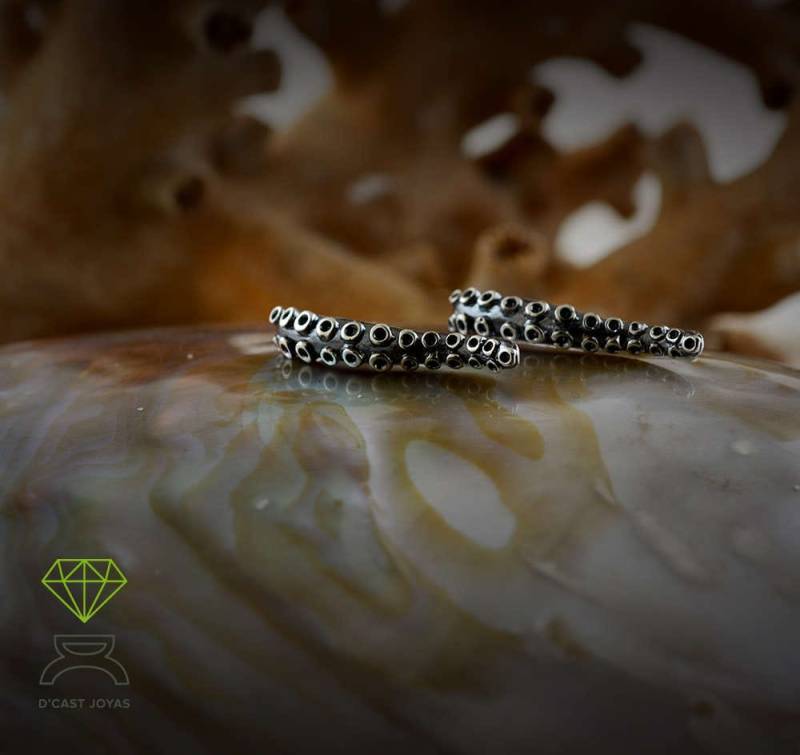 Oxidierte Sterling Silber Oktopus Tentakel Ohrmanschette Meeresschmuck Oxidierte Sterling Silber Oktopus Tentakel Ohrmanschette Meeresschmuck von Dcastjoyasdesigns