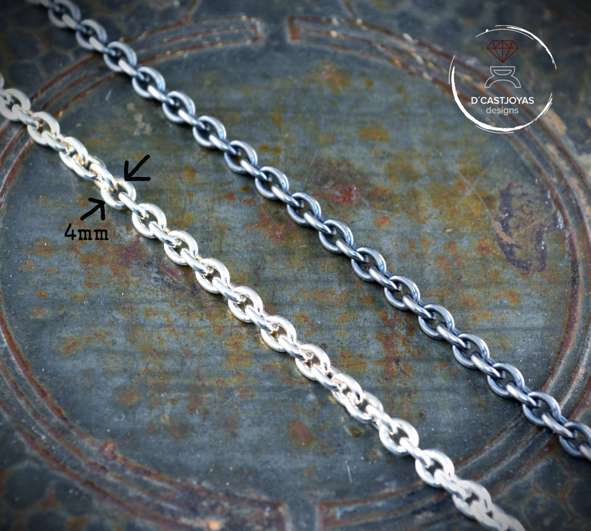 sterling Silber Dicke Kabelkette sterling Silber Dicke Kabelkette von Dcastjoyasdesigns