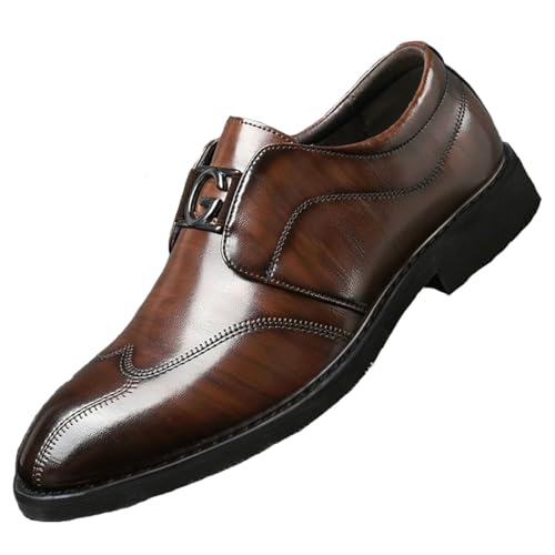 Dcbdx Herren Hochzeitsschuhe Formale Businessschuhe Klassiker Oxfords Mokassins Derby-Brogue-Schuhe,Braun,38 EU Dcbdx Herren Hochzeitsschuhe Formale Businessschuhe Klassiker Oxfords Mokassins Derby-Brogue-Schuhe,Braun,38 EU von Dcbdx