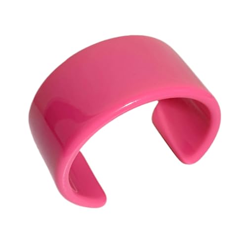 Dcfbkl Bunte Armreifen aus Kunstharz, Acryl, offene Armreifen für Frauen, geometrische breite Manschette, indischer Party-Schmuck, Statement-Stücke, indischer Party-Schmuck, Einheitsgröße, Wie von Dcfbkl