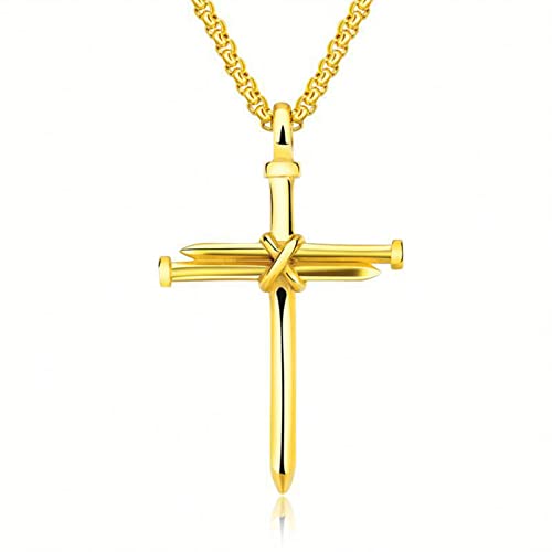 Dcfbkl For Cross Nail Herren Halskette Anhänger Hip Hop Persönlichkeit Ornament für Stahl Retro Wild Fashion J Nagel Kreuz, Einheitsgröße, Wie beschrieben, Wie beschrieben Dcfbkl For Cross Nail Herren Halskette Anhänger Hip Hop Persönlichkeit Ornament für Stahl Retro Wild Fashion J Nagel Kreuz, Einheitsgröße, Wie beschrieben, Wie beschrieben von Dcfbkl