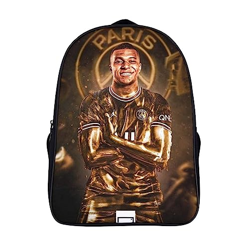 Mbappe Mädchen Knaben Rucksäcke Tasche Football Superstar Teenager Schultaschen Modeaccessoire Rucksack Für Kinder Schultaschen Kinder Geschenk 16inch von Dciustfhe