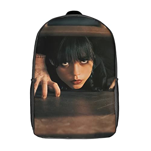 Wednesday - Adams Rucksack Kinder Schulrucksack Mädchen Teenager Grosse Kapazität Horror Movies Rucksacks Knaben Schultasche Atmungsaktives Design Rucksack 17inch von Dciustfhe