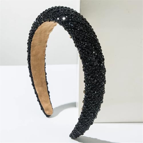 Damen Diamant Stirnband Schwamm Glänzend Strass Haarschmuck Trendy Haarband Hoop Kopfbedeckung von Dcvmvmn