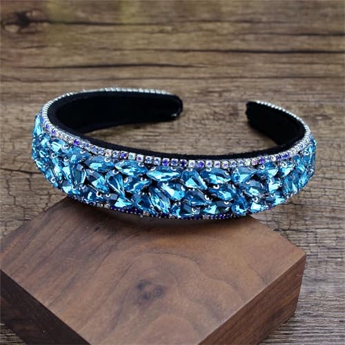 Damen-Haarbänder mit Kristallsteinen, handgefertigt, mit Strasssteinen, Haarschmuck für Partys von Dcvmvmn