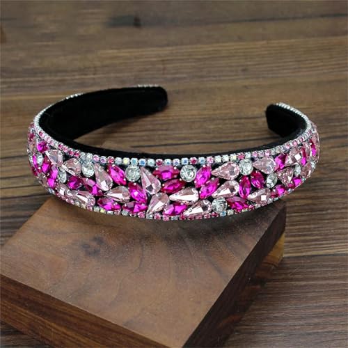 Damen-Haarbänder mit Kristallsteinen, handgefertigt, mit Strasssteinen, Haarschmuck für Partys von Dcvmvmn