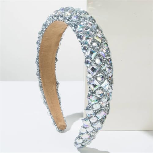 Damen-Haarband aus Kunstharz, Perlen, Diamanten, Haarschmuck, Haarreifen für Hochzeit, Braut von Dcvmvmn