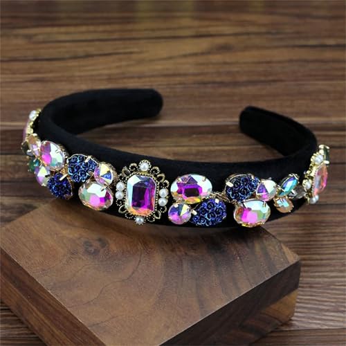 Damen-Stirnbänder im Vintage-Stil, glitzernd, mit Kristallen, eleganter Tanz-Haarschmuck von Dcvmvmn
