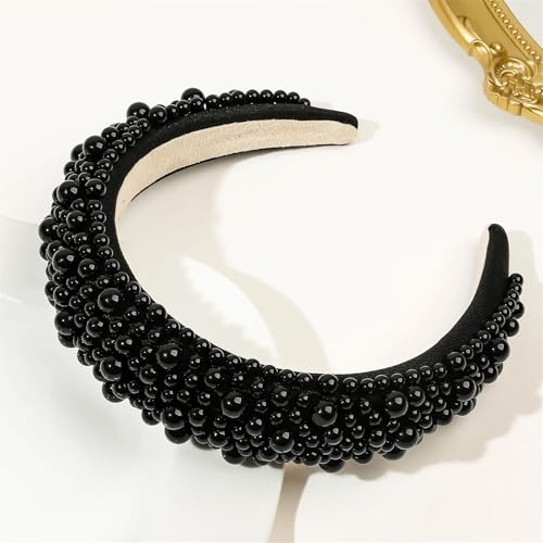 Dcvmvmn Damen-Haarbänder mit Perlen, Haarschmuck für Hochzeit von Dcvmvmn